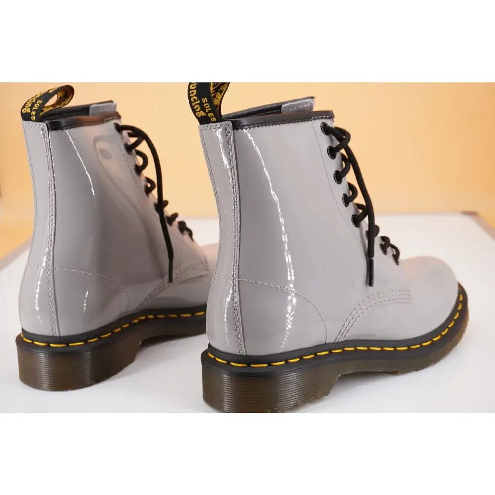 Doc Martens 1460 W combat ankle boots size 6 US laces Pink patent biker military